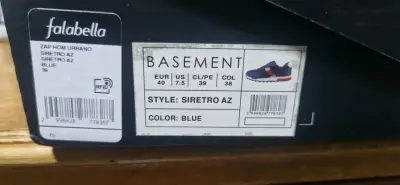 Zapatillas Urbanas Basement nro 39 - miniatura 6