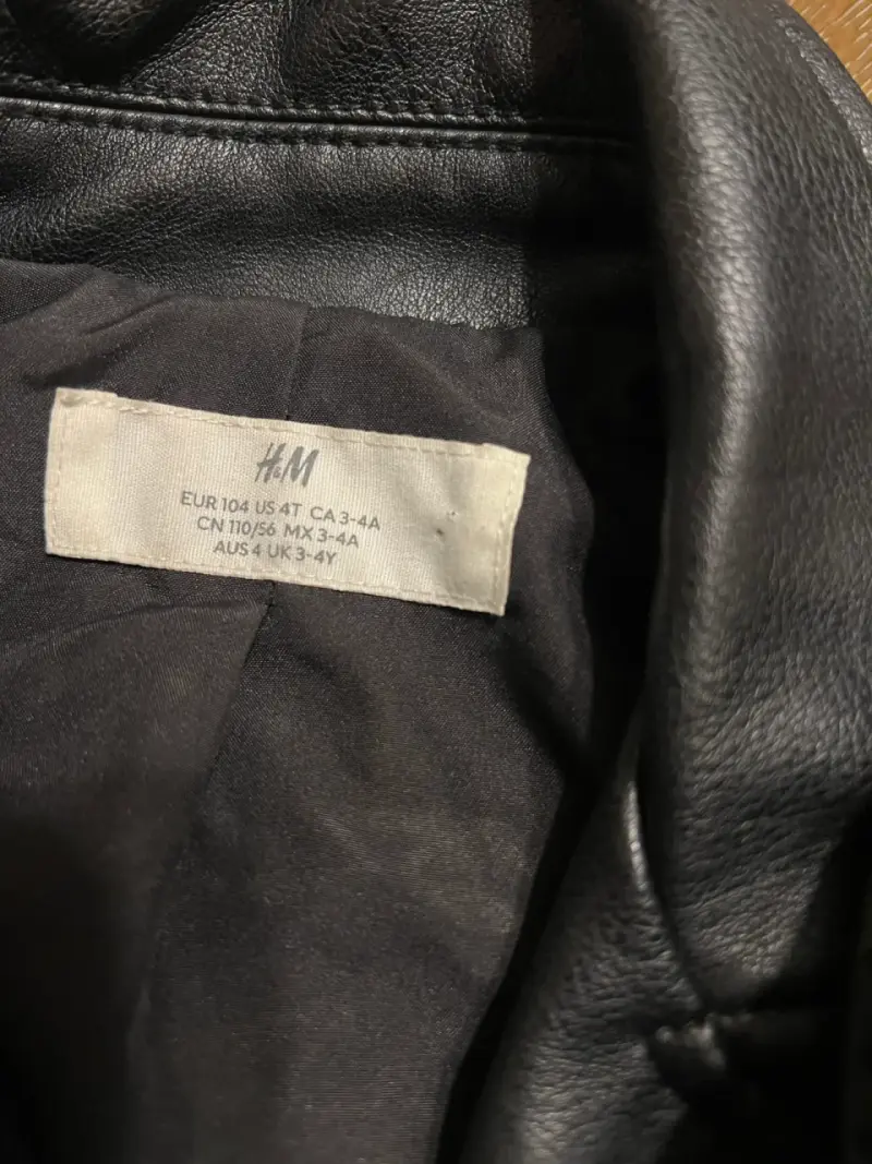 Chaqueta cuero negra H&M - 2