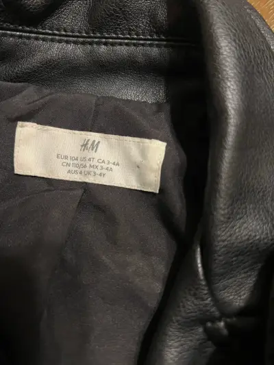Chaqueta cuero negra H&M - miniatura 2