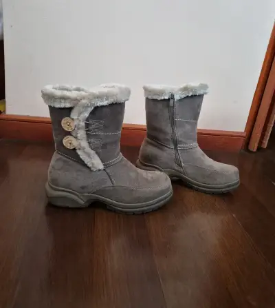 Botas de invierno color entre gris y beige - miniatura 2