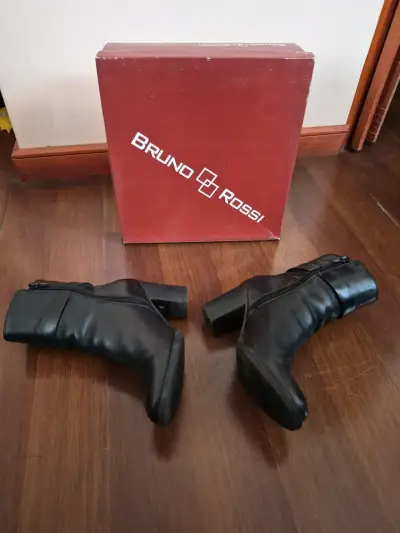 Botines negros de cuero - miniatura 4