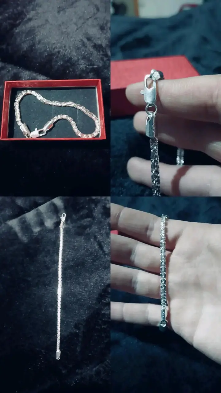 Pulsera de plata con caja