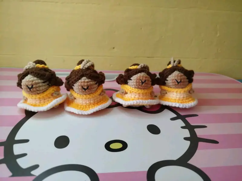 Llaveros amigurumi capiprincesas - 3