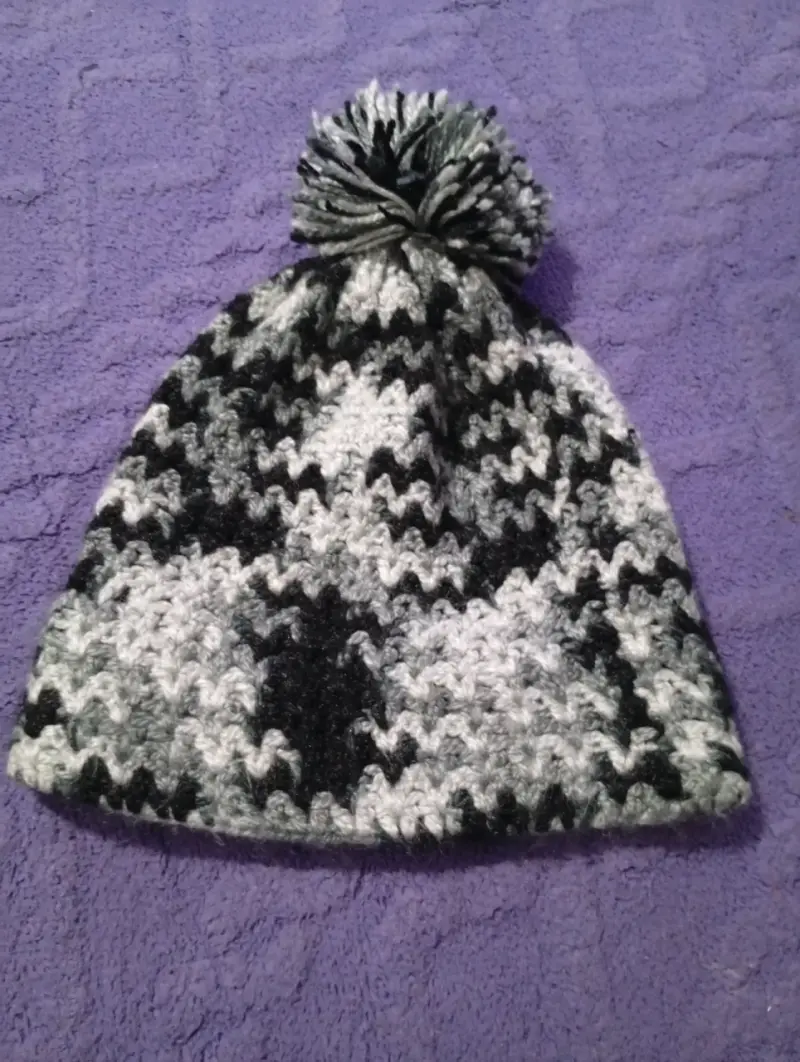 Gorro de lana tejidos a crochet - 6