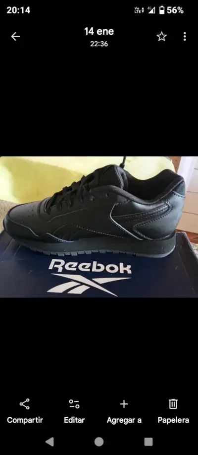 Zapatillas negras Reebok - miniatura 1