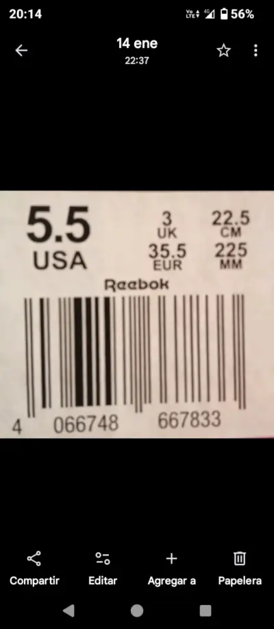 Zapatillas negras Reebok - miniatura 2