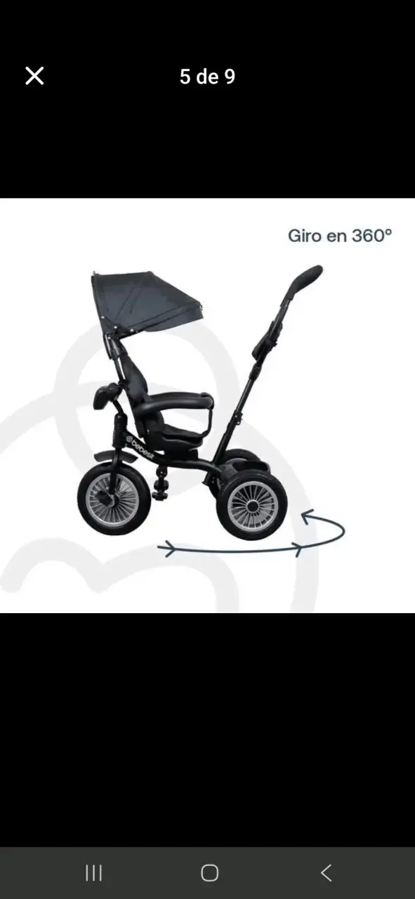 Triciclo Bebesit gris oscuro - 2