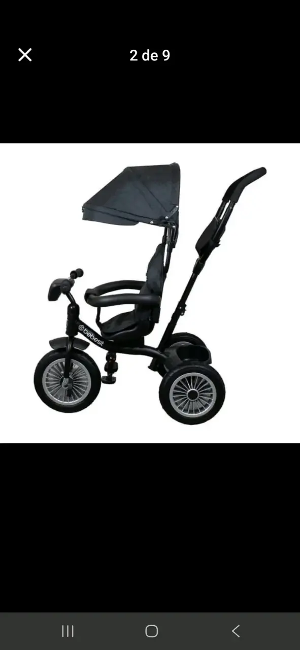Triciclo Bebesit gris oscuro - 4