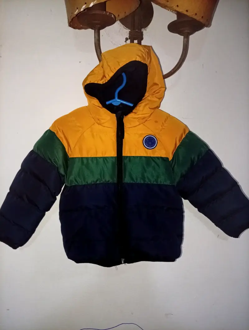 Chaqueta infantil acolchada tricolor, harvest - 1