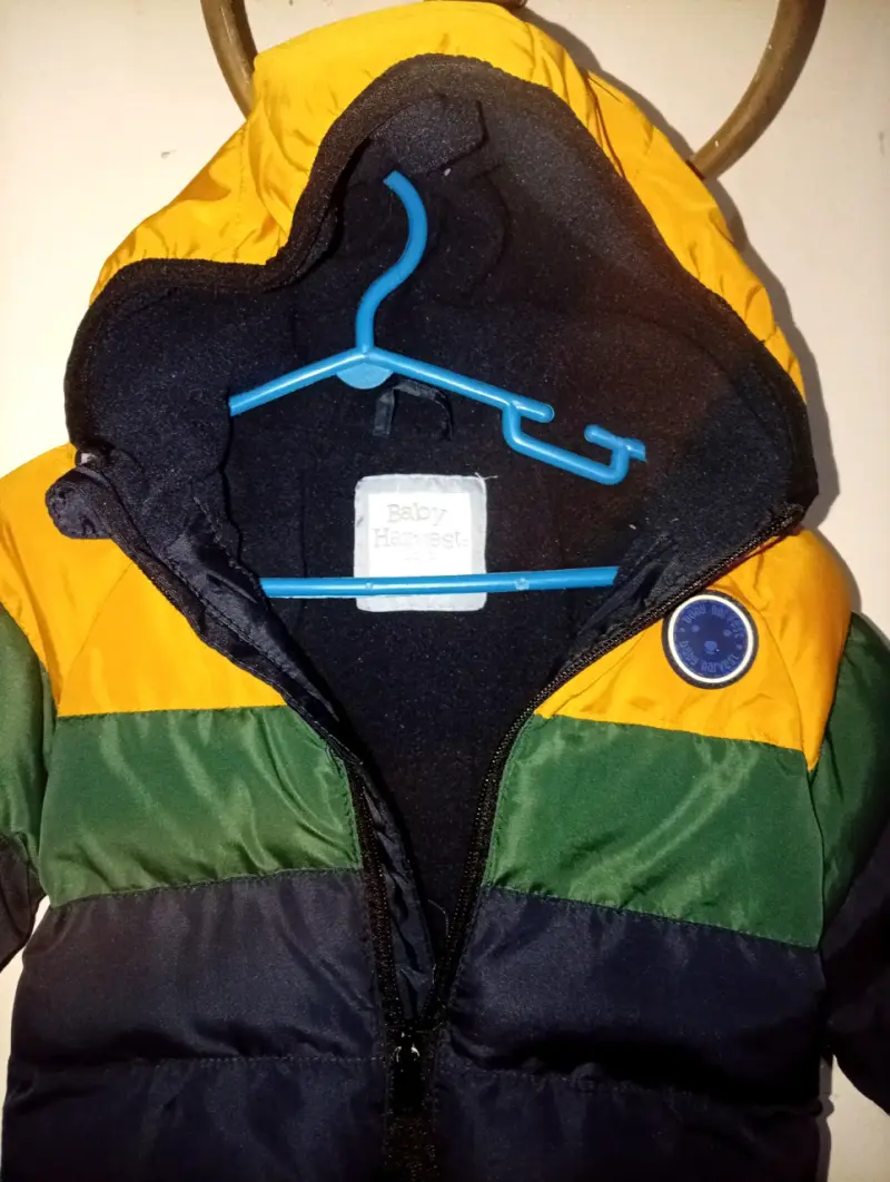 Chaqueta infantil acolchada tricolor, harvest - 2