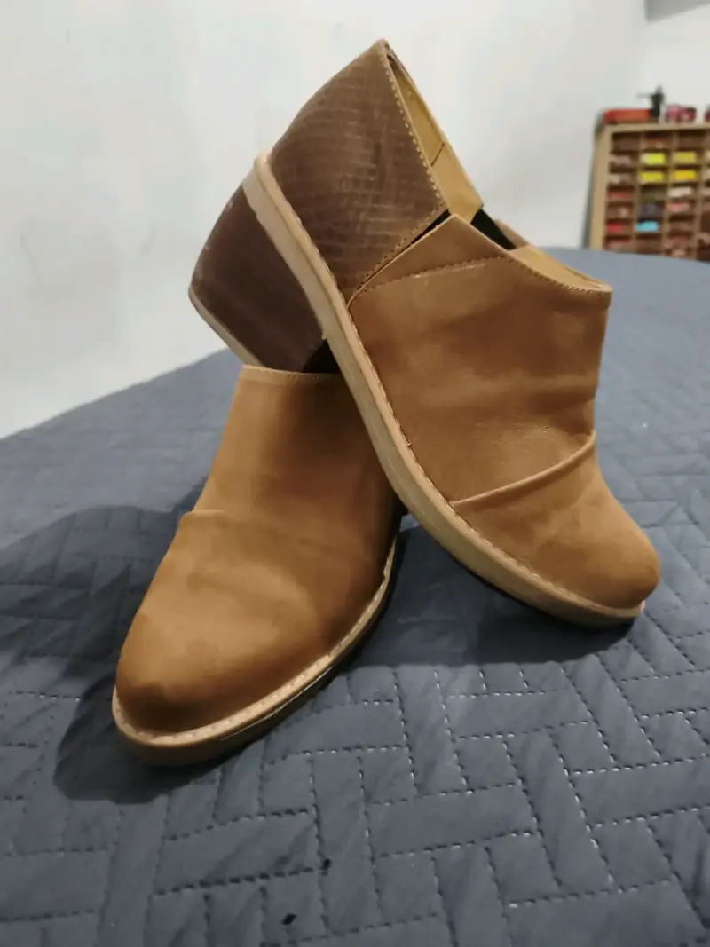 Botines de cuero marrón - 1