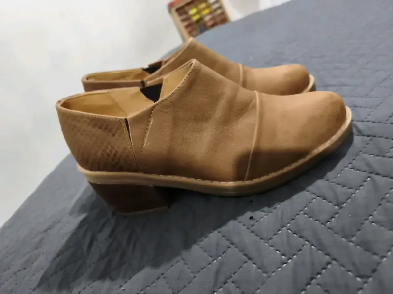 Botines de cuero marrón - 3