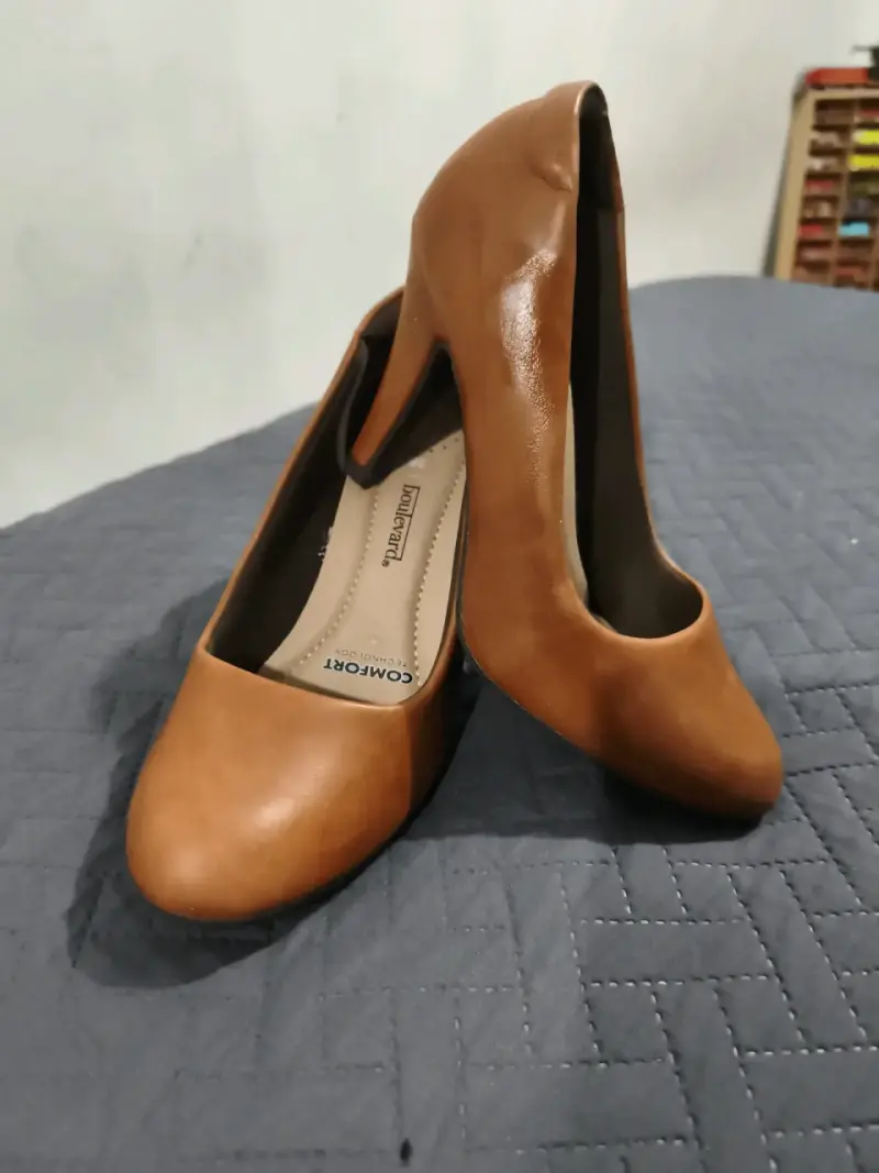 Zapatos de taco alto marrones - 1