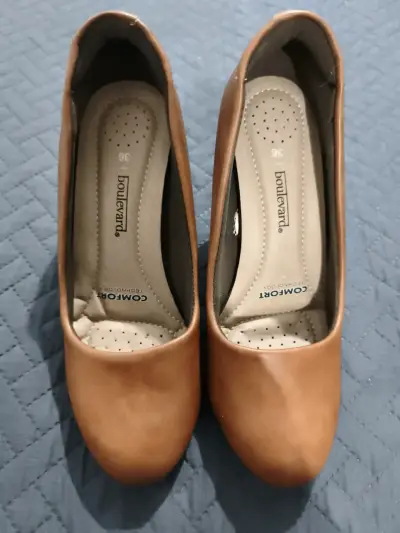 Zapatos de taco alto marrones - miniatura 4