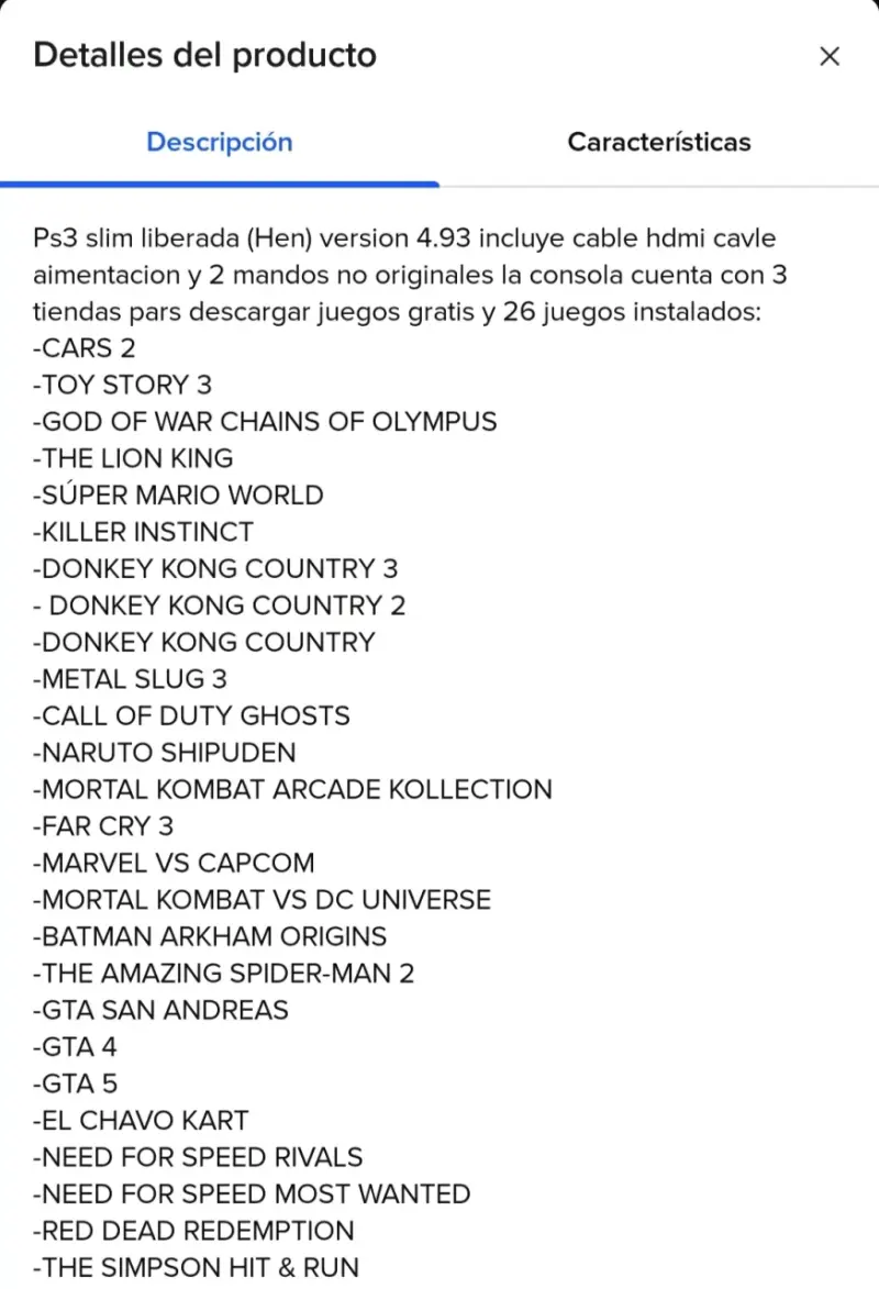 Consola PS3 con 26 juegos instalados - 2