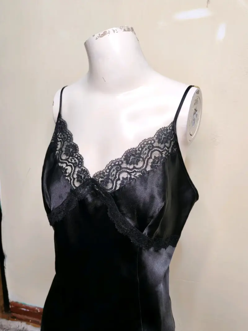Babydoll negro de encaje - 3