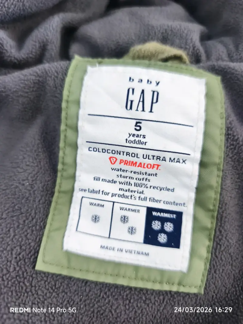Chaqueta verde con capucha talla 5 niño - 2