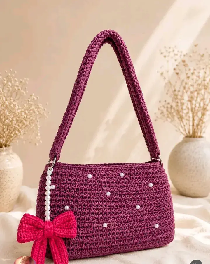 Cartera tejida a mano - 4