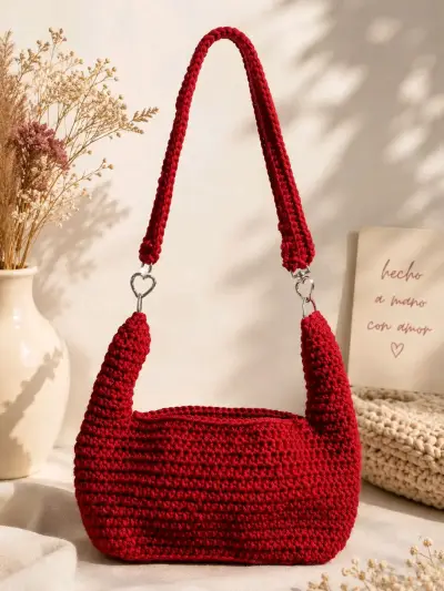 Cartera tejida a mano - miniatura 5