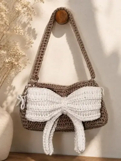 Cartera tejida a mano - miniatura 6