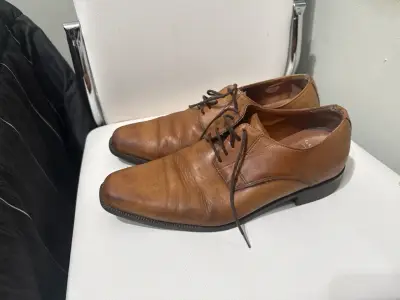 Zapatos formales cuero café - miniatura 2