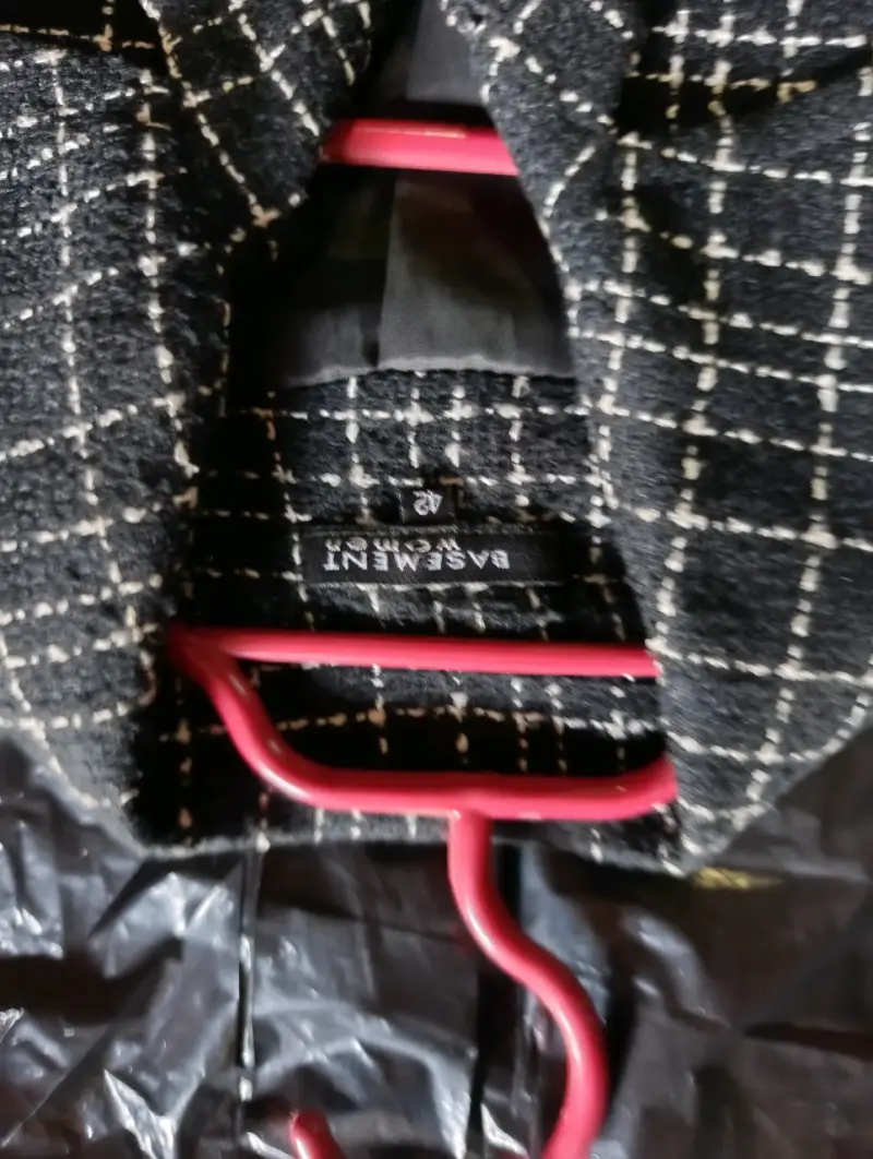 Chaqueta negra a cuadros - 3