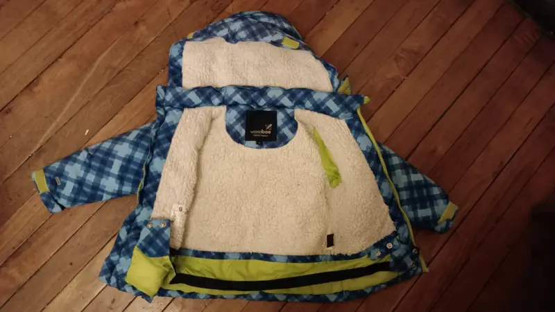 Parka invierno infantil a cuadros - 2