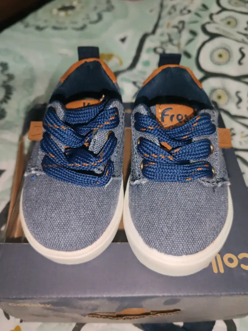 Zapatillas infantiles denim azul - 2