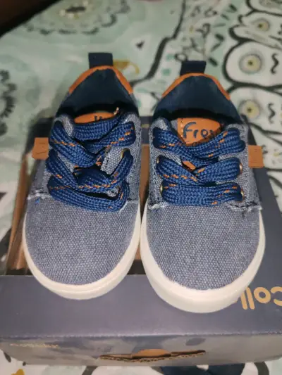 Zapatillas infantiles denim azul - miniatura 2