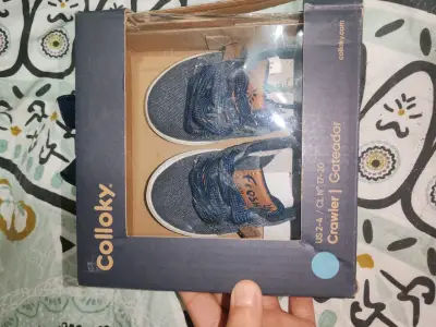 Zapatillas infantiles denim azul - miniatura 4