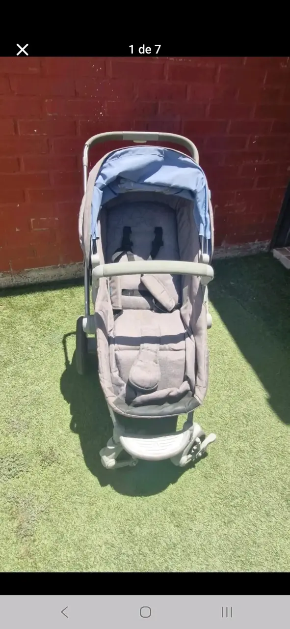 Coche de bebé 2 en 1 gris - 2