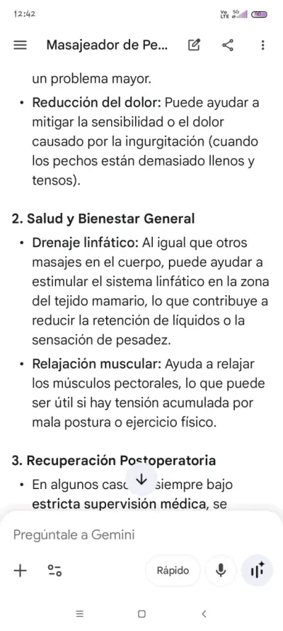 Masajeador eléctrico para busto - miniatura 3
