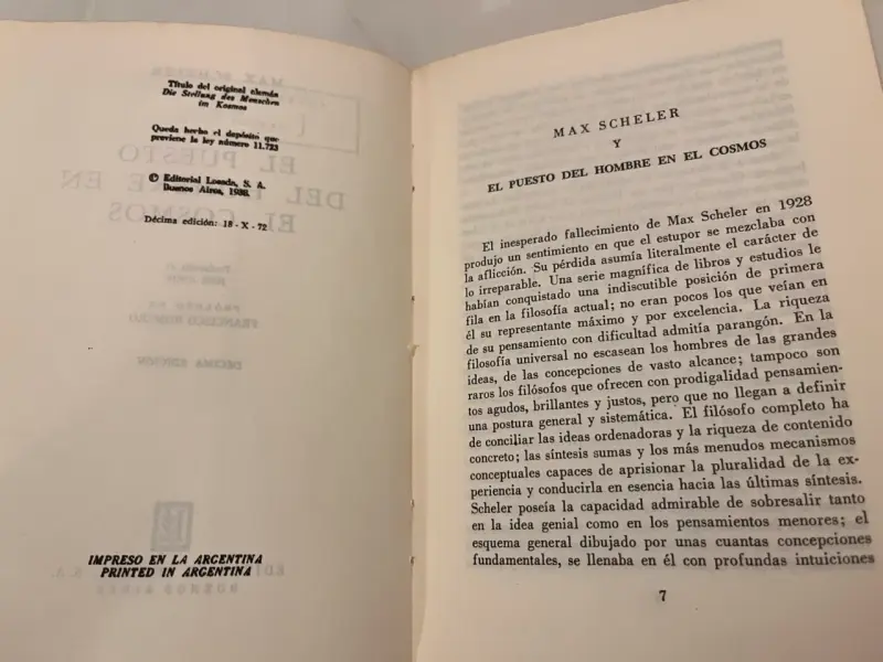Libro 'El Puesto del Hombre en el Cosmos' - 3