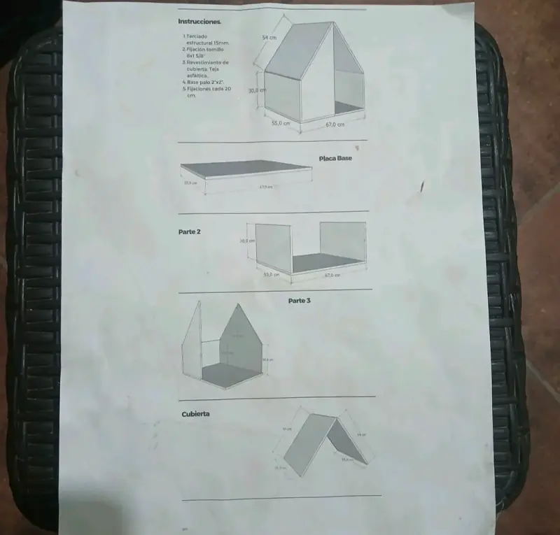 Casa de perro de madera - 3