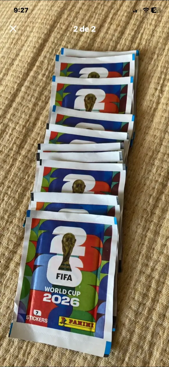 Sobres de stickers Mundial 2026 +56 9 5700 8739