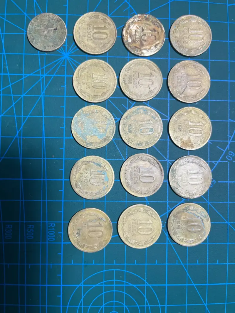 Monedas 10 pesos variadas - 2