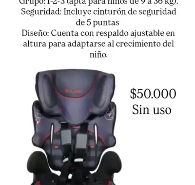 Silla de auto para niño nueva - miniatura 1