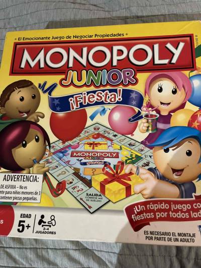 Juego de mesa Monopoly Junior Fiesta - miniatura 1