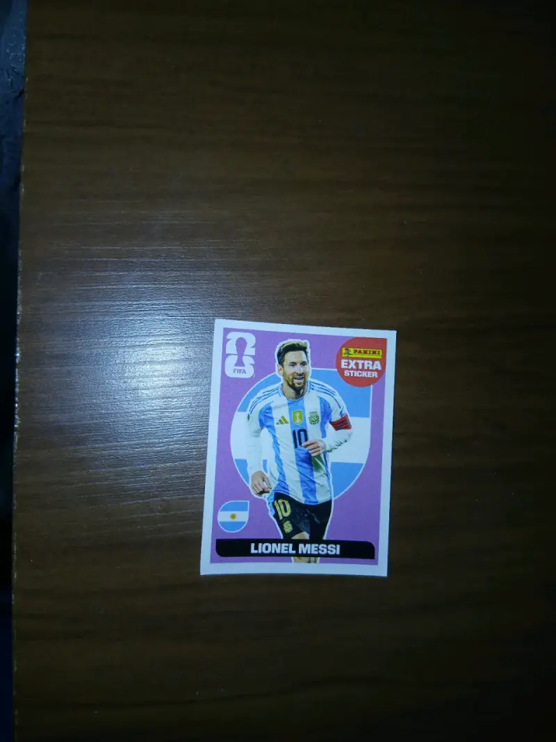 Sticker extra de fútbol Messi - 3