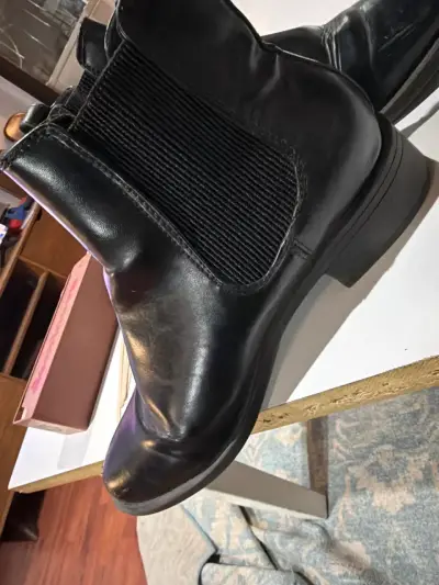 Botines de cuero negro - miniatura 2
