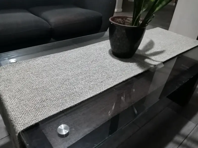 Mesa de centro vidrio y madera - 3
