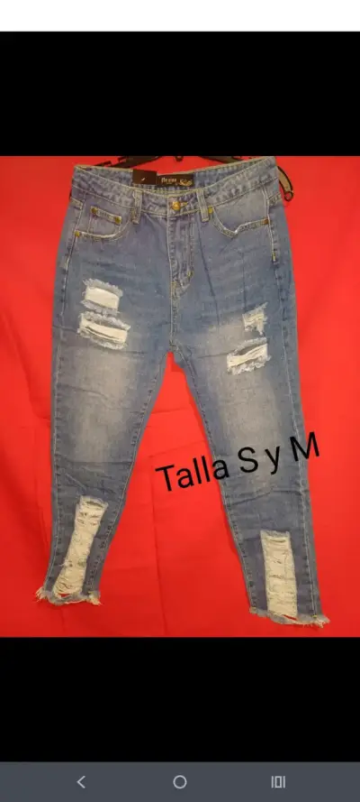 Jeans desgastados talla S y M - miniatura 1