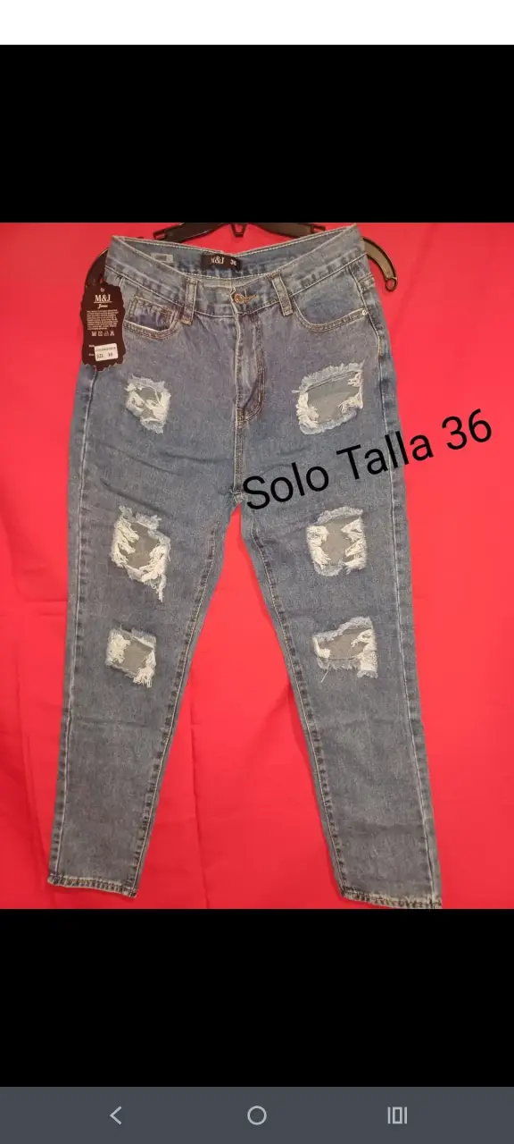 Jeans desgastados talla S y M - 2