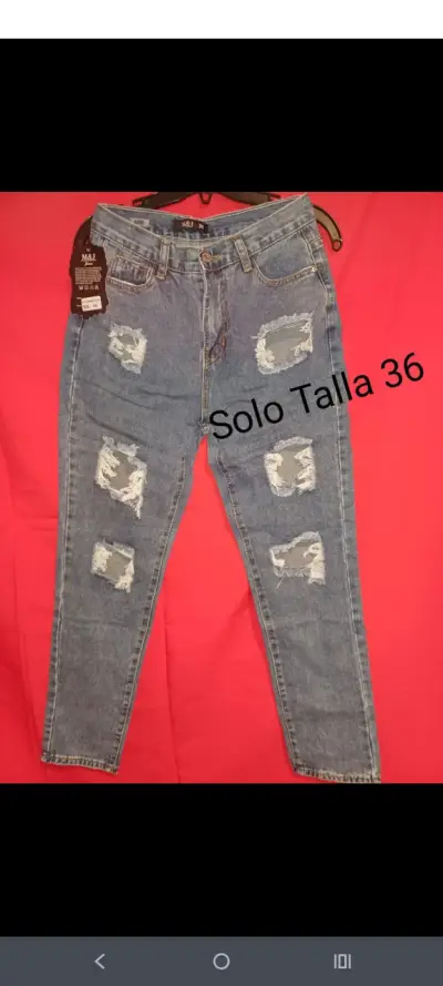 Jeans desgastados talla S y M - miniatura 2