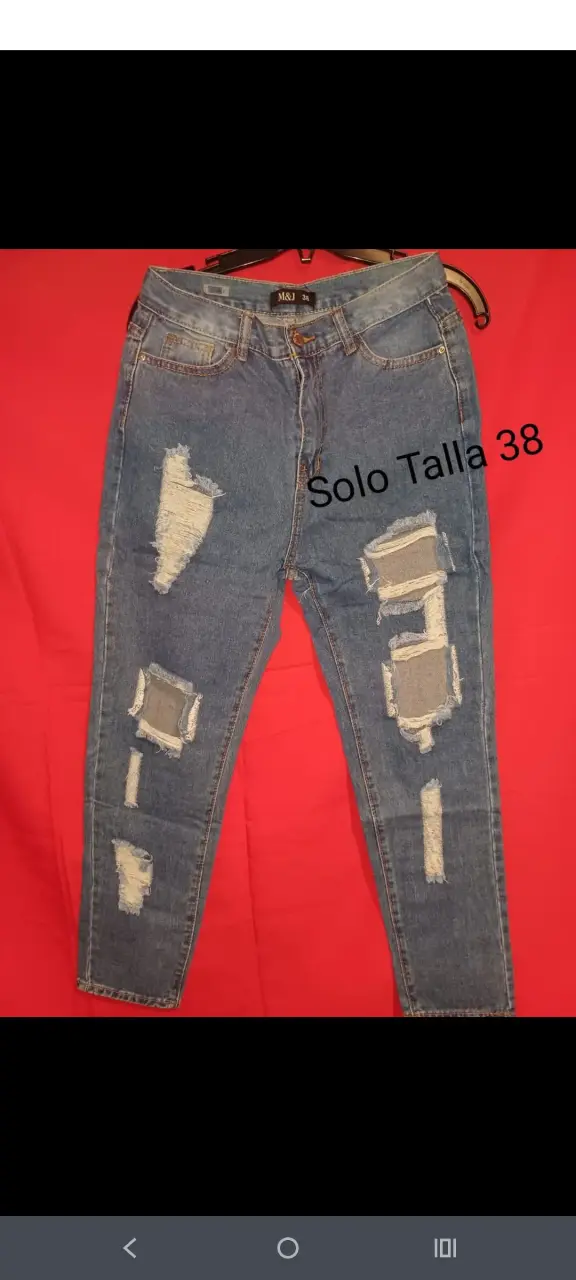 Jeans desgastados talla S y M - 3
