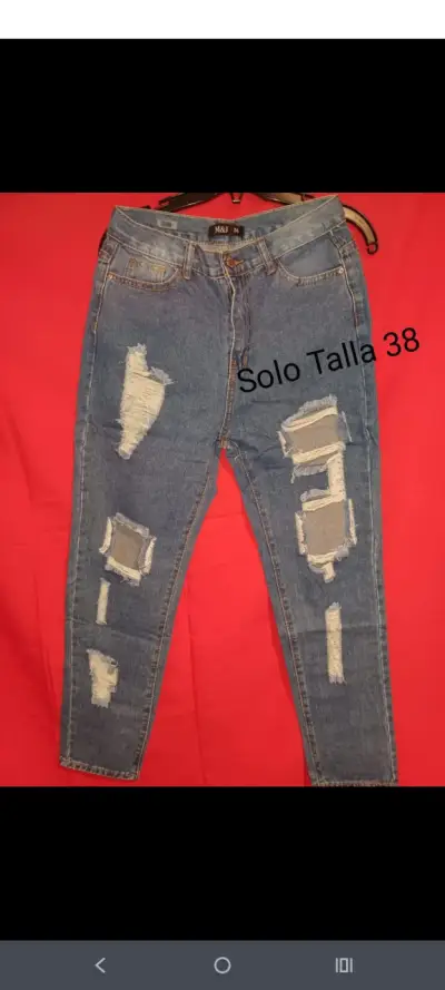 Jeans desgastados talla S y M - miniatura 3