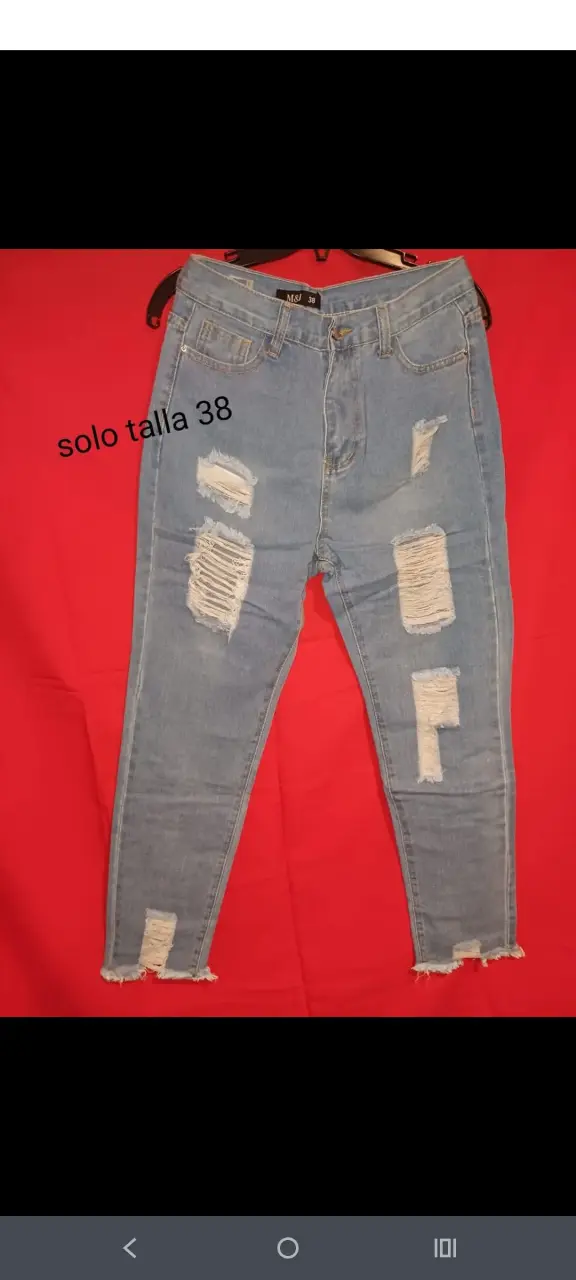 Jeans desgastados talla S y M - 4