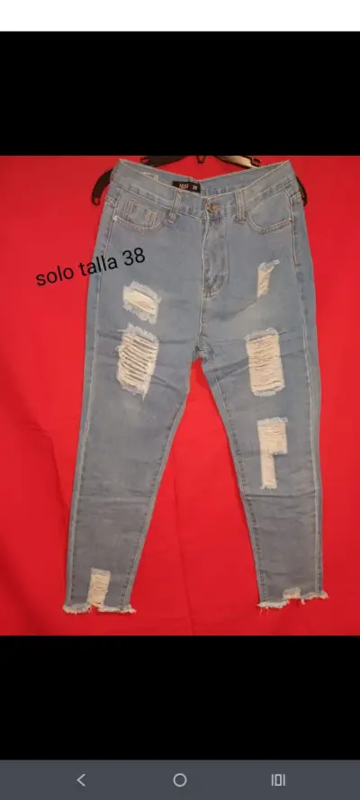 Jeans desgastados talla S y M - miniatura 4