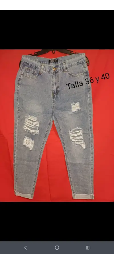 Jeans desgastados talla S y M - miniatura 5