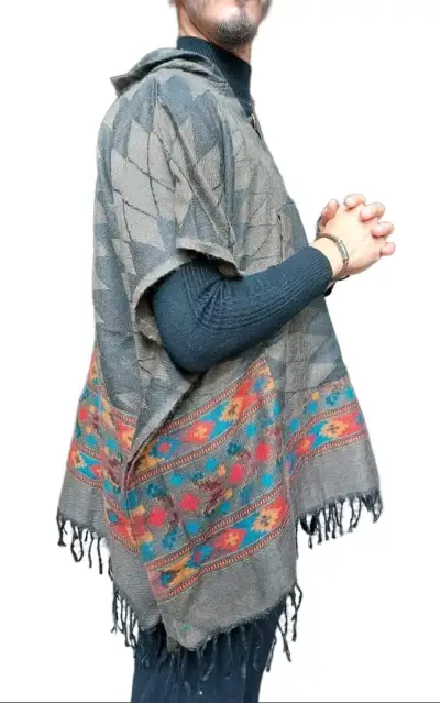 Poncho  multicolor - miniatura 3